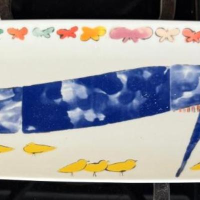 Rosenthal Studio Line Andy Warhol 15.5" Blue Horse Platter