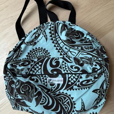 Local Design Made In Hawaii Abstract Back Pack 