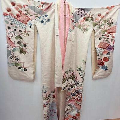 Authentic Vintage Japanese Silk Kimono  