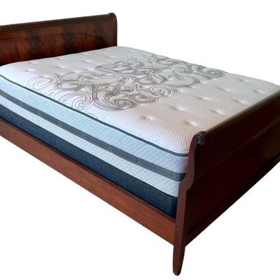 Baker Furniture Queen Size Bed Frame With A Sealy Posturepedic Newfield Cushion Firm Mattress And Box Spring