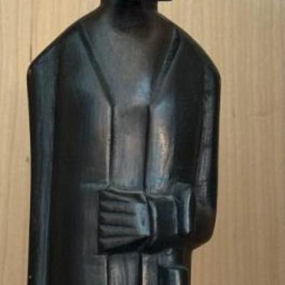 Vintage Hand Carved Ebony Wood Kenya Sculpture  
