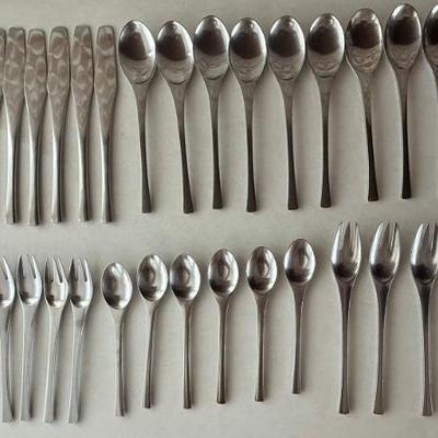 Set Of Vintage Danish MCM Dansk Odin Silverware