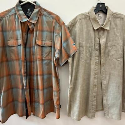 (2) Kuhl Born In The Mountains Mens XL Shirts