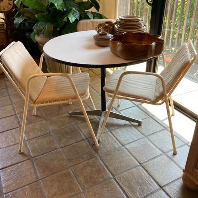Emu Italy Chairs + Eames Herman Miller MCM Dining Table
