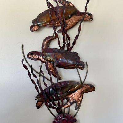 LLS023 - Copper Coastal Turtle Art