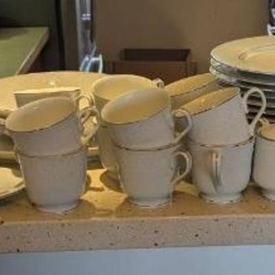 LLS031 - Rare Vintage Crown Victoria Collection Bone China Dinnerware Settings for 12 & More Pieces