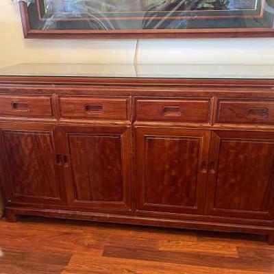 LLS067 Vintage Chinese Rosewood Sideboard Buffet