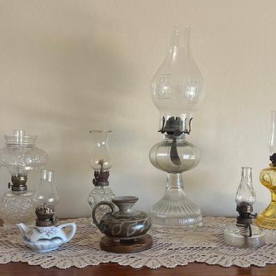 LLS009 Set Of 7 Oil Lamps