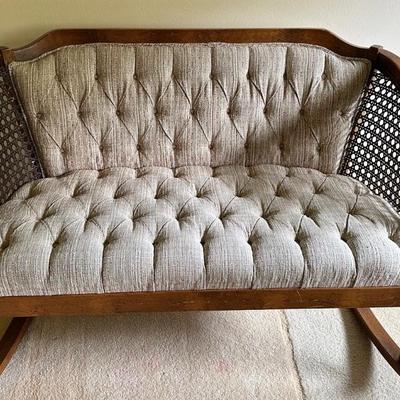 LLS115- Vintage Two-seater Rocking Chair