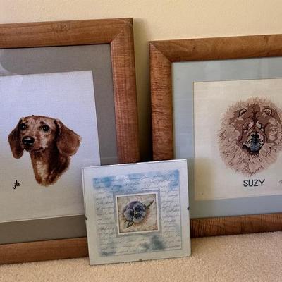 LLS128- Vintage Cross Stitched Art Prints