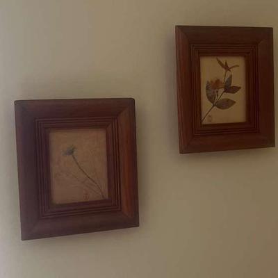LLS019 Two Small Japanese Paintings And A Framed Picture Of The Lyrics To Aloha ‘Oe