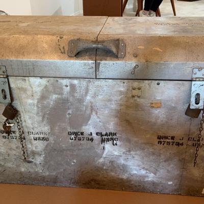 Custom Marine Corps Long Footlocker/Chest (awesome!)