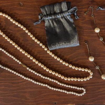 Lot of Carolee and Other Pearl Necklaces
