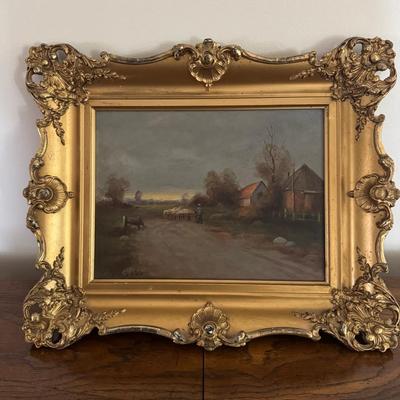 Farm Scene Oil