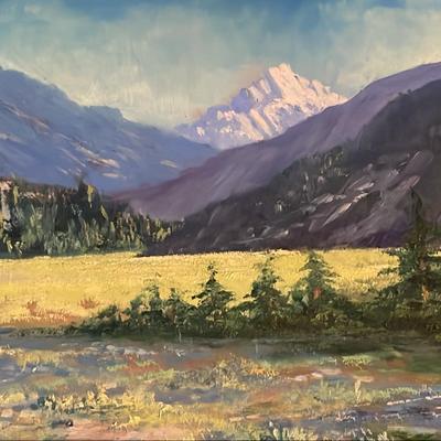 Original Framed Landscape Painting From 1943 