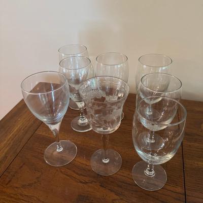 Seven Assorted Glasses