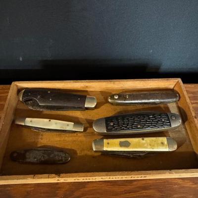 Six Vintage Pocket Knives