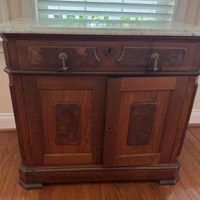 Marble-Topped Cabinet