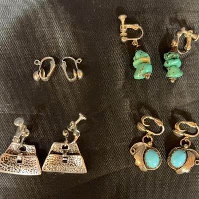 Four (4) Pairs of Earrings 