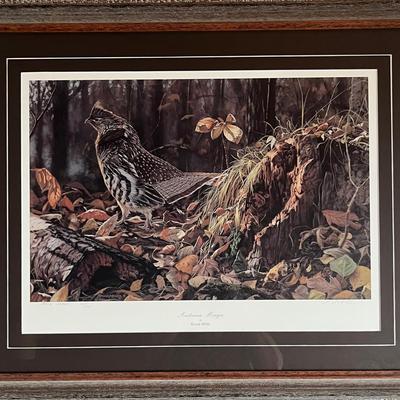 Signed and Numbered Print of Grouse