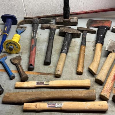 Hammers, Hatchets, Cutting & Splitting Tools (20+)