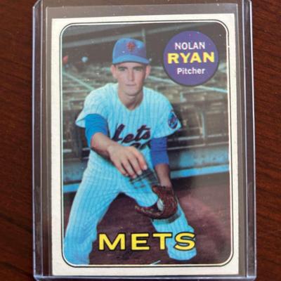 1969 Topps Baseball Card - Nolan Ryan. 2nd Year Card
