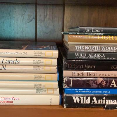 Assortment Of Books On Canada, Alaska, Caribbean, Ocens, Rivers And More