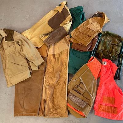 Vintage Hunting Clothes, Vests, Jackets (9) With Orvis, Woodsman, Ozark Trail, Black Sheep