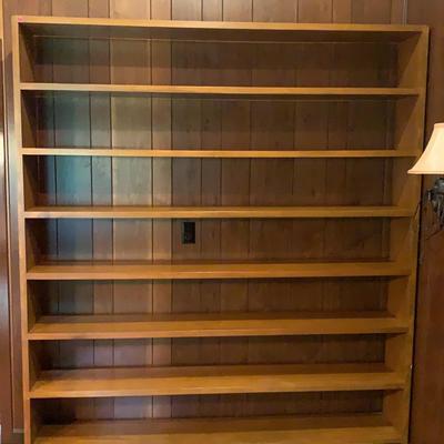 Custom Made Large Wooden Freestanding Bookcase