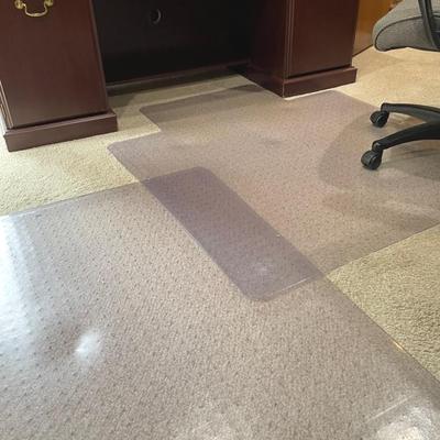 Two Polycarbonate Chair Mats For Carpet 