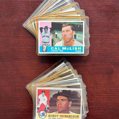 1960 Topps Baseball Cards.  14 Total Cards