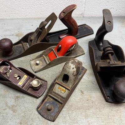Woodworking Planes (5) With Stanley 110, 112, Etc