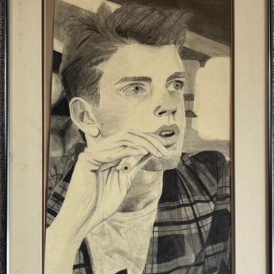 Original Signed Pencil Portrait 