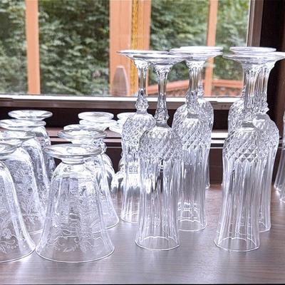 Vintage Crystal Glassware Grouping
