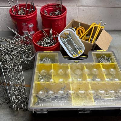 Tons Of Pegboard Hooks, Carabiners, Tool Storage & Organizers (100+)
