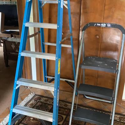 Werner 6’ Aluminum Ladder And An “Easy Reach” 3 Step Stool