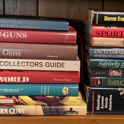 Assortment Of Books On Guns