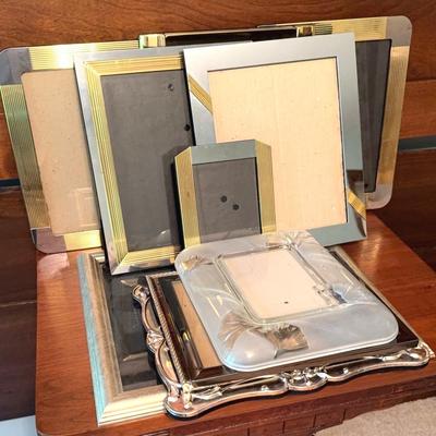 Vintage Brass/ Silver Tone Picture Frames (12) 