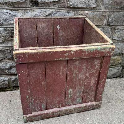 Antique Solid Wood Feed/Grain Bin, Farmhouse Primitive Decor Piece