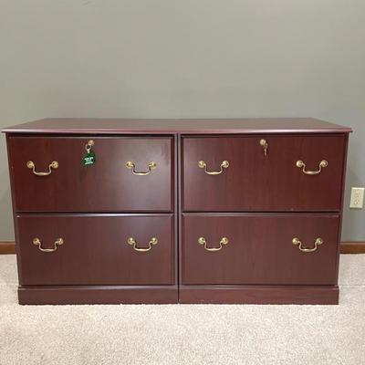 Pair Of Saratoga Lateral File Cabinets With Cherry Finish