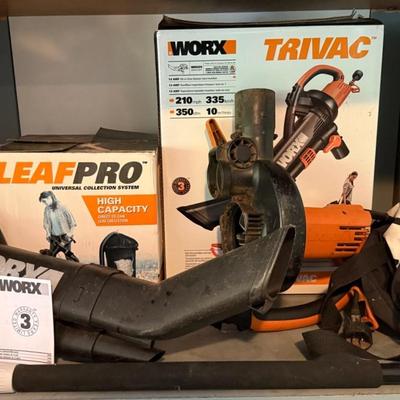 iWorx TriVac Blower/Mulcher/Vacuum, Plus LeafPro Collection System