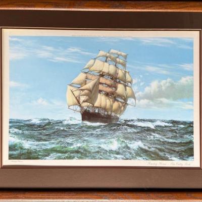 1963 Framed Print ‘Racing Home The Cutty Sark’ By Montague Dawson