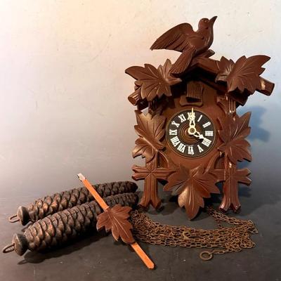 Vintage Regula Germany Cuckoo Clock With Weights