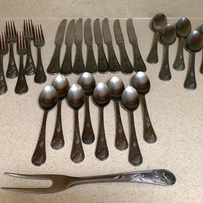 Cambridge “Pine Bough” Pattern Silverplated Cutlery