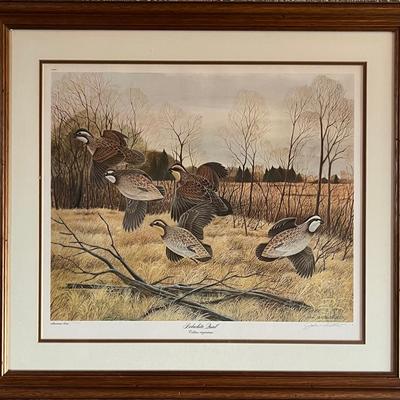 John Ruthven Signed and Numbered Print “Bobwhite Quail”