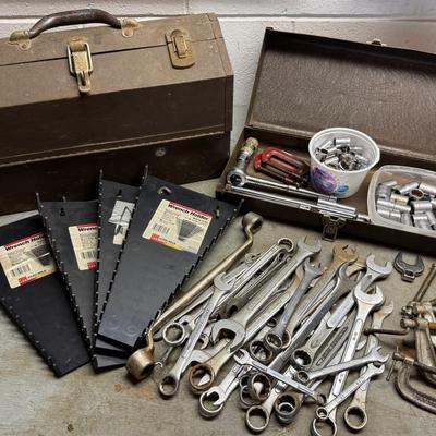 Kennedy Kits Toolbox #1017, Plus Others Filled With Sockets, Wrenches, Clamps