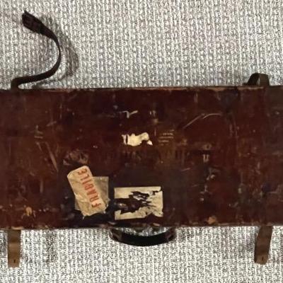 Scottish “W Thorney Croft” Leather Case, Antique