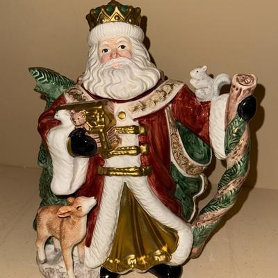 Fitz And Floyd Santa Jar 