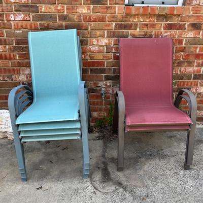 Red and Blue Chairs 