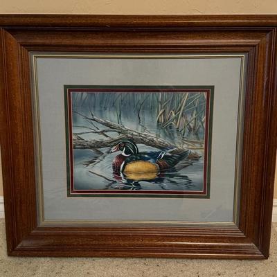 Duck In A Stream Painting 
